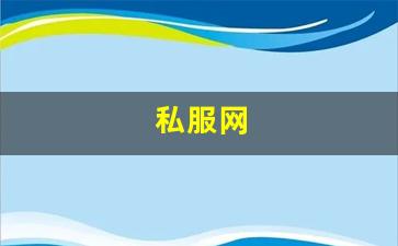 新开私服：私服网(手游私sf平台) (4)