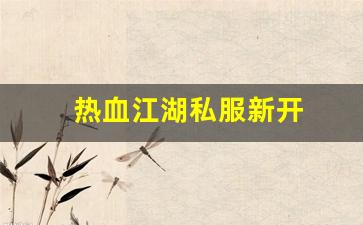 热血江湖永恒开服表：热血江湖私服新开 (5)
