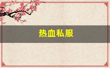 热血私服(热血游戏官网)